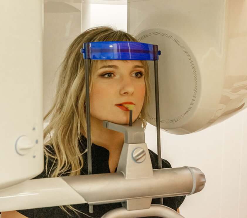 patient getting dental x-rays